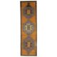 Tapis de couloir en laine turc oushak vintage fait main 111x385