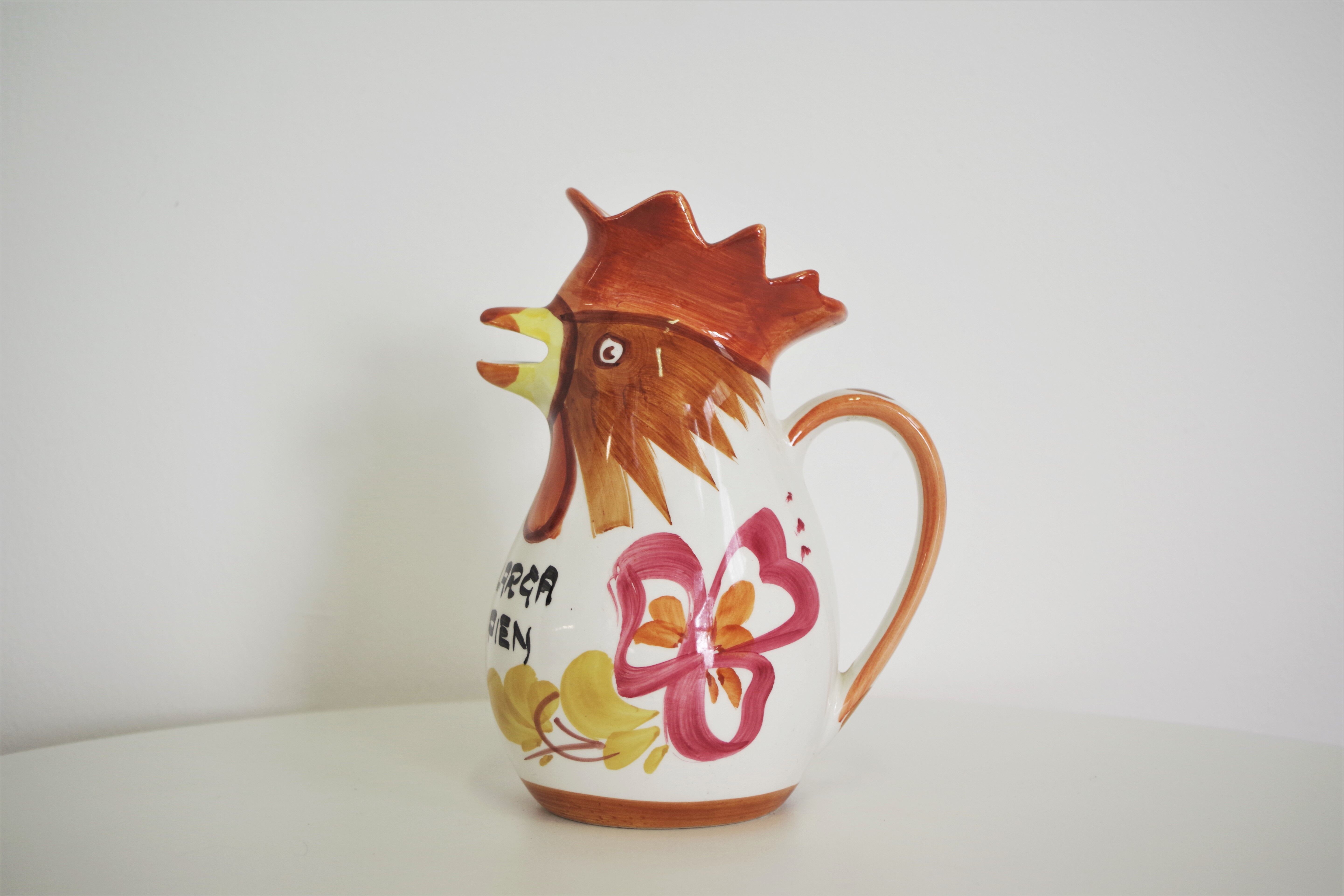 Pitcher in the shape of Bassano's rooster, 1970