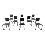 Vintage post modern dining chairs, set of 8