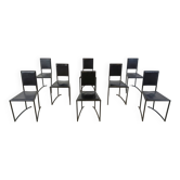 Vintage post modern dining chairs, set of 8