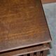 Victorian oak revolving library table circa 1880.