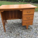Vintage oak desk with 3 drawers