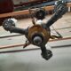 Metal pendant light with 4 flames