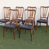 6 Danish chairs in rosewood "Ingrid" – Niels Koefoed