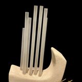 Acrylic Stone Table Lamp, 1980s