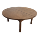 Table basse ronde aerogommée en chêne massif