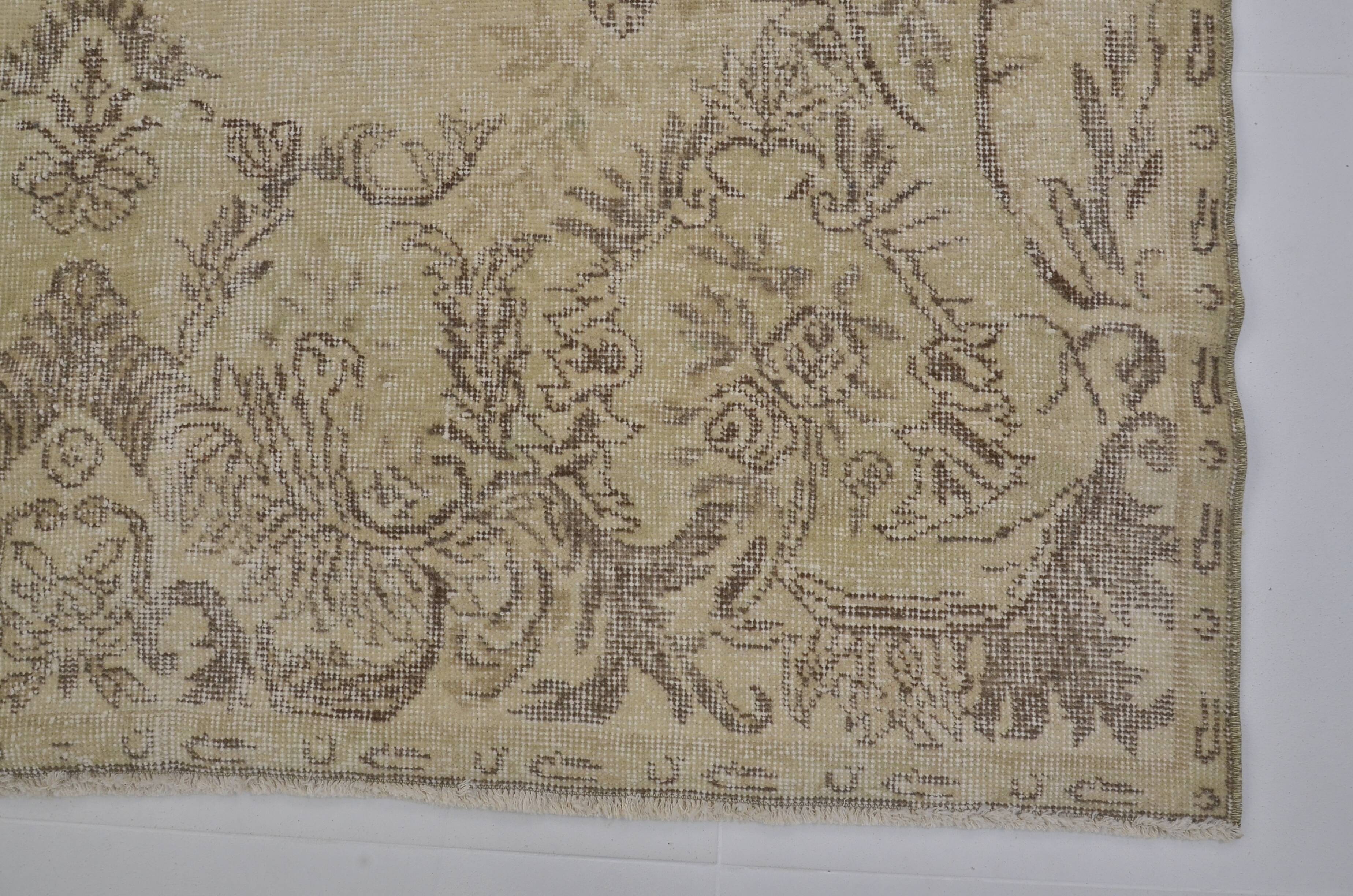 Oushak Floral Handmknotted Carpet SKU 1838
