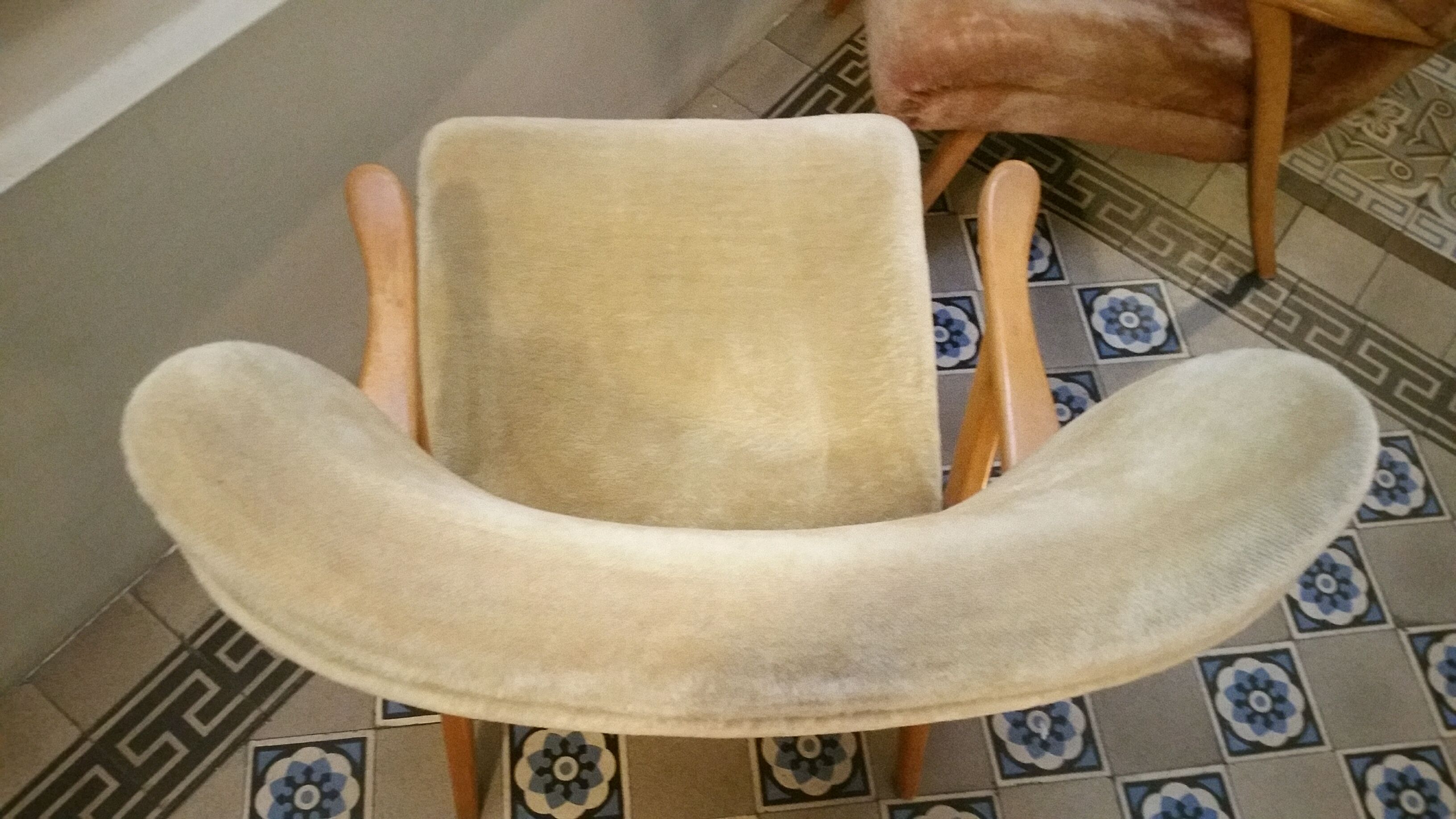 Lot of 2 Wing chairs chair Zig Zag