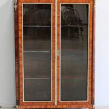 Small display cabinet in blonde mahogany veneer, Louis XVI style – 19th century.
