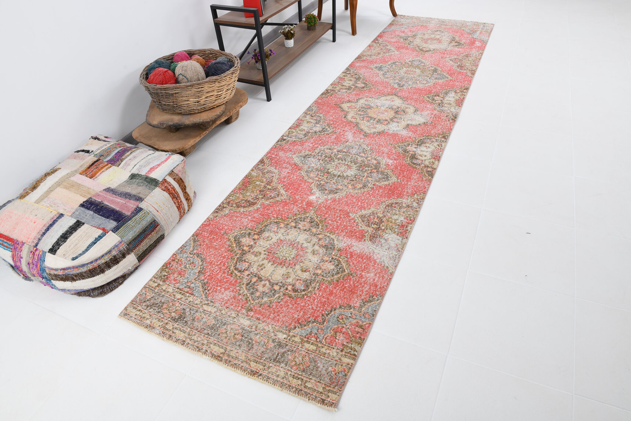 Runner rug madallion 93x373cm