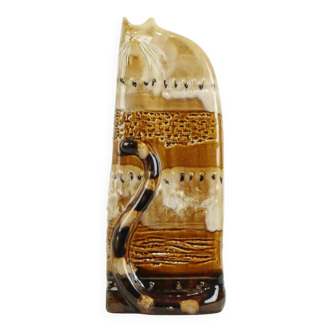 Vase de chat vintage décoration de chat en céramique émaillée