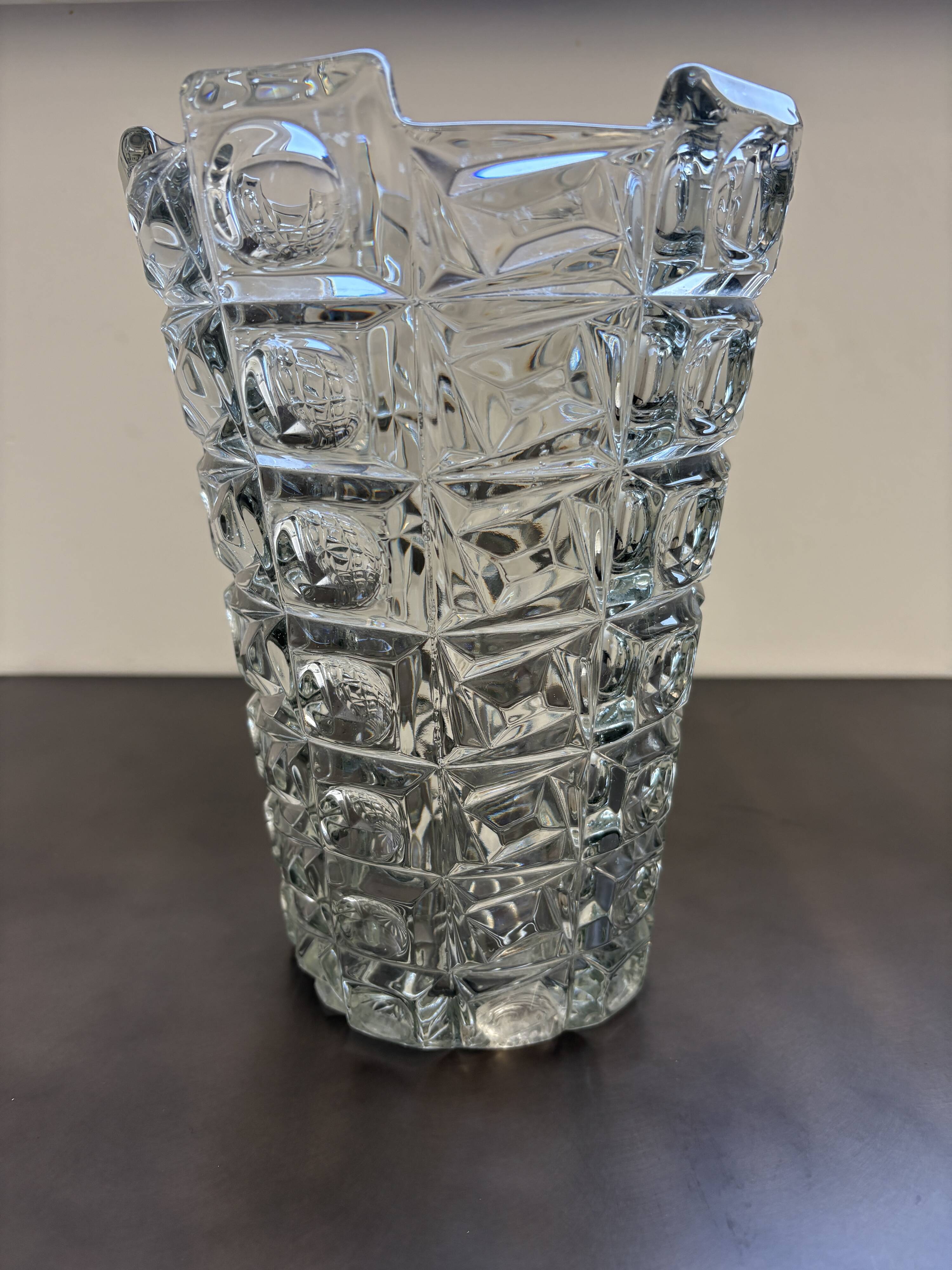 Sklo Union Libochovice crystal vase