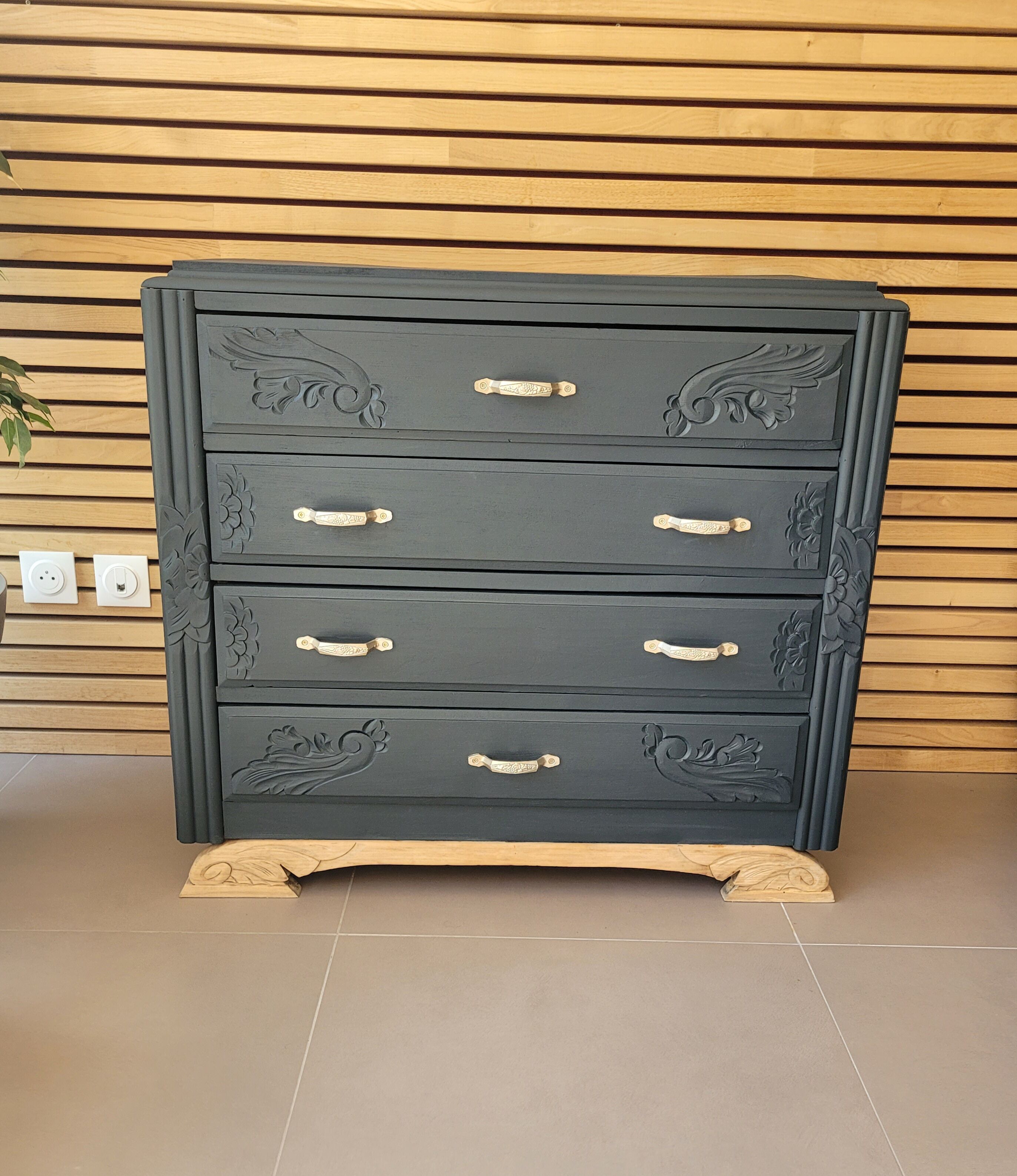 Commode art déco vintage