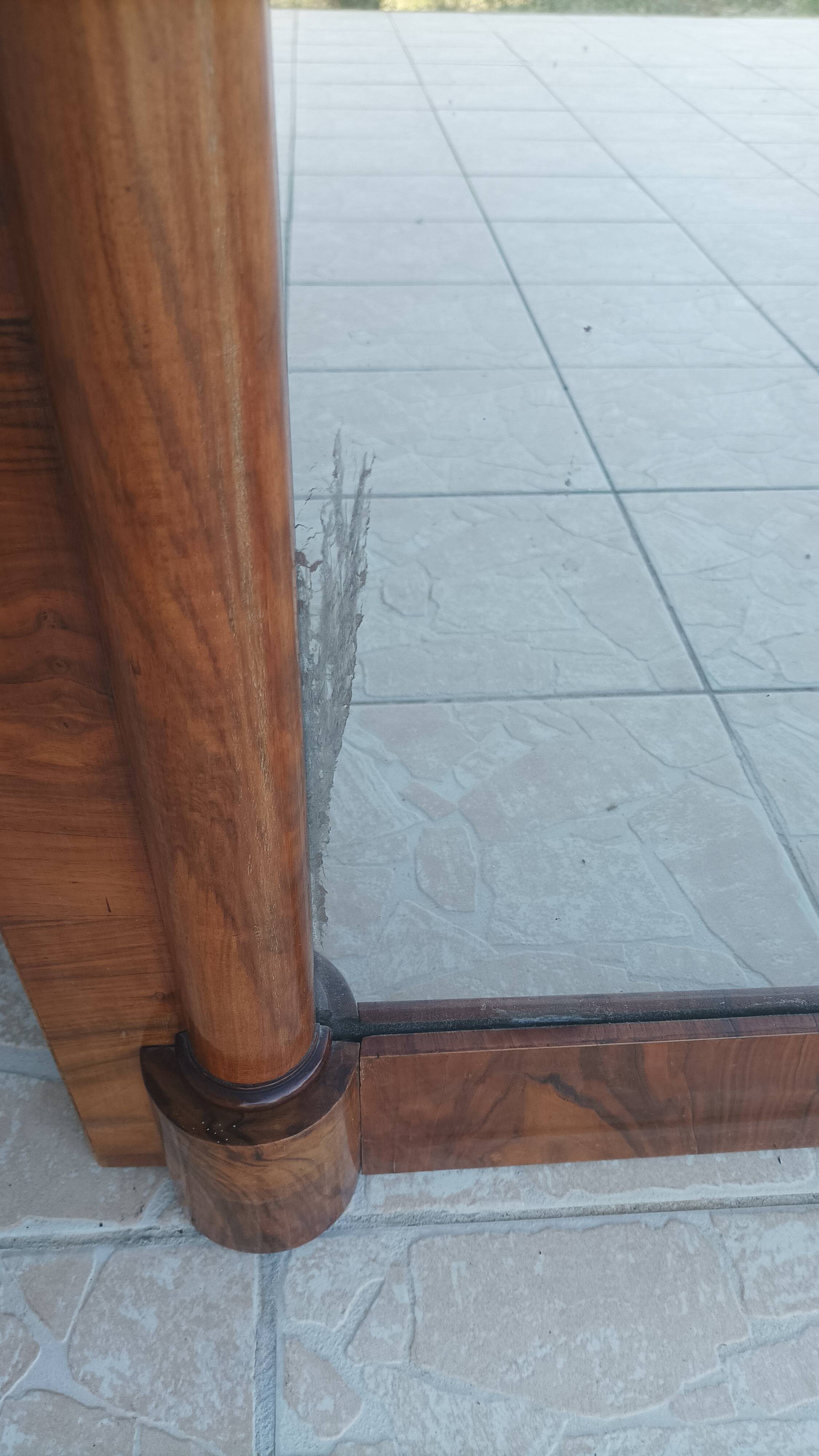 Empire mirror in mahogany