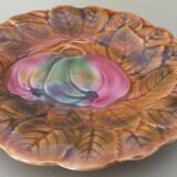 Plate slurry apples Sarreguemines early twentieth century