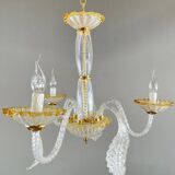 Murano glass chandelier with three lights, 20th century