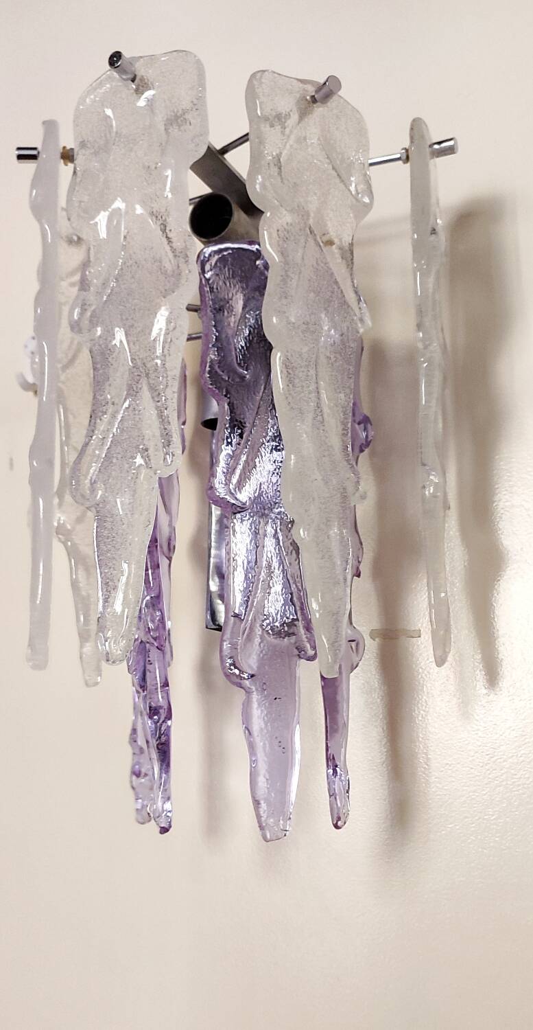 Applique de cristal. Italie, années 1970.