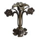 Golden metal stand candle holder