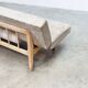 1970's German wooden sofa / daybed