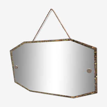 Miroir octogonal biseauté 60x36 cm