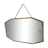 Beveled octagonal mirror 60x36 cm