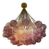 Contemporary "Clouds" of Pink and Amethyst "Ballotton" Spheres in Murano