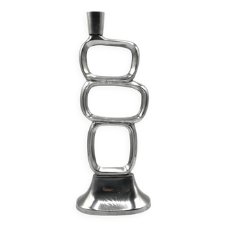Modernist cast aluminum candle holder • 1980