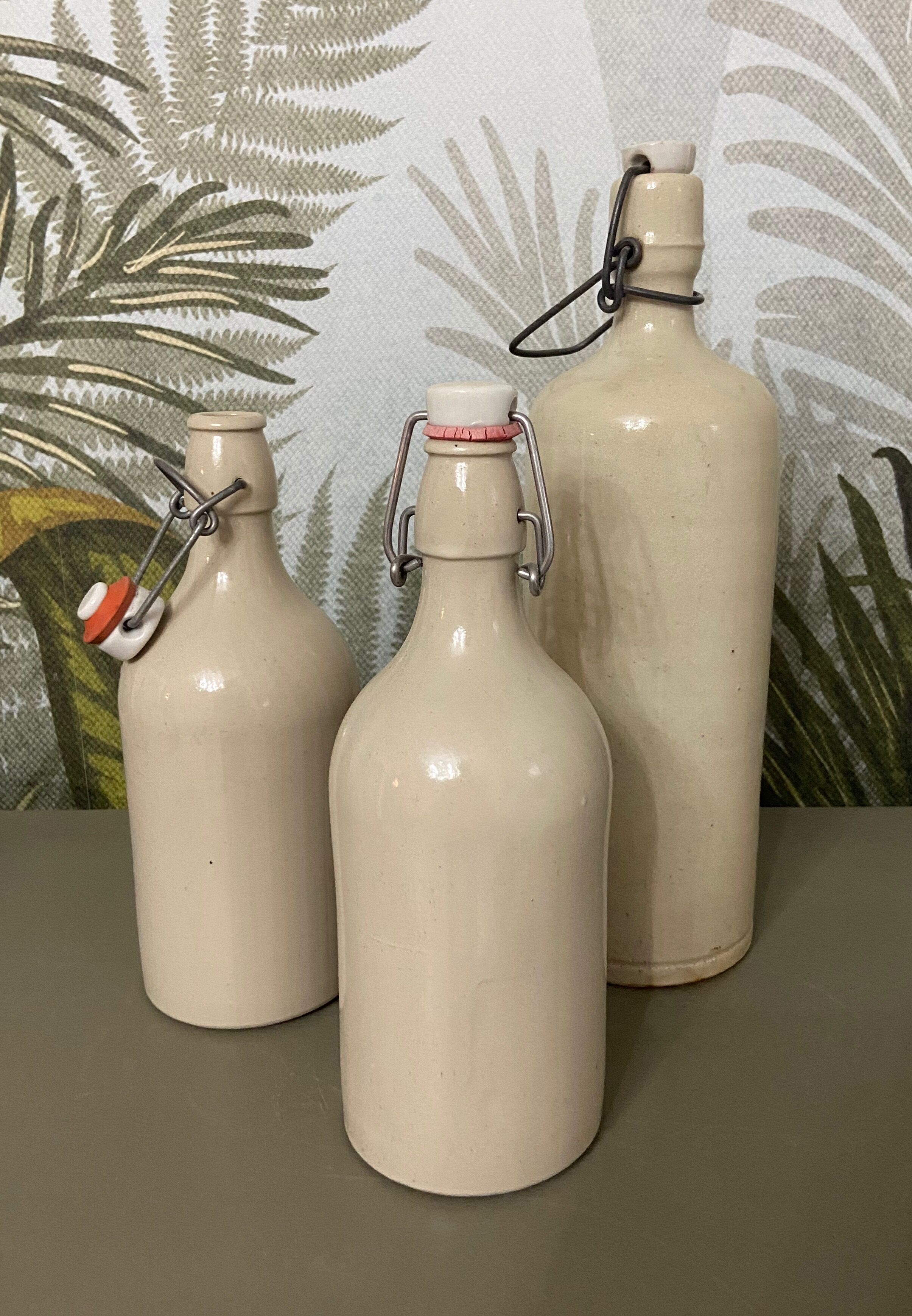 Antique ceramic bottles