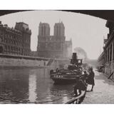 Old photo of the city of Paris, 1900s