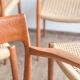 Chaises danoises en teck Mid-Century par Niels O. Møller # 77 & 57 Set de 8