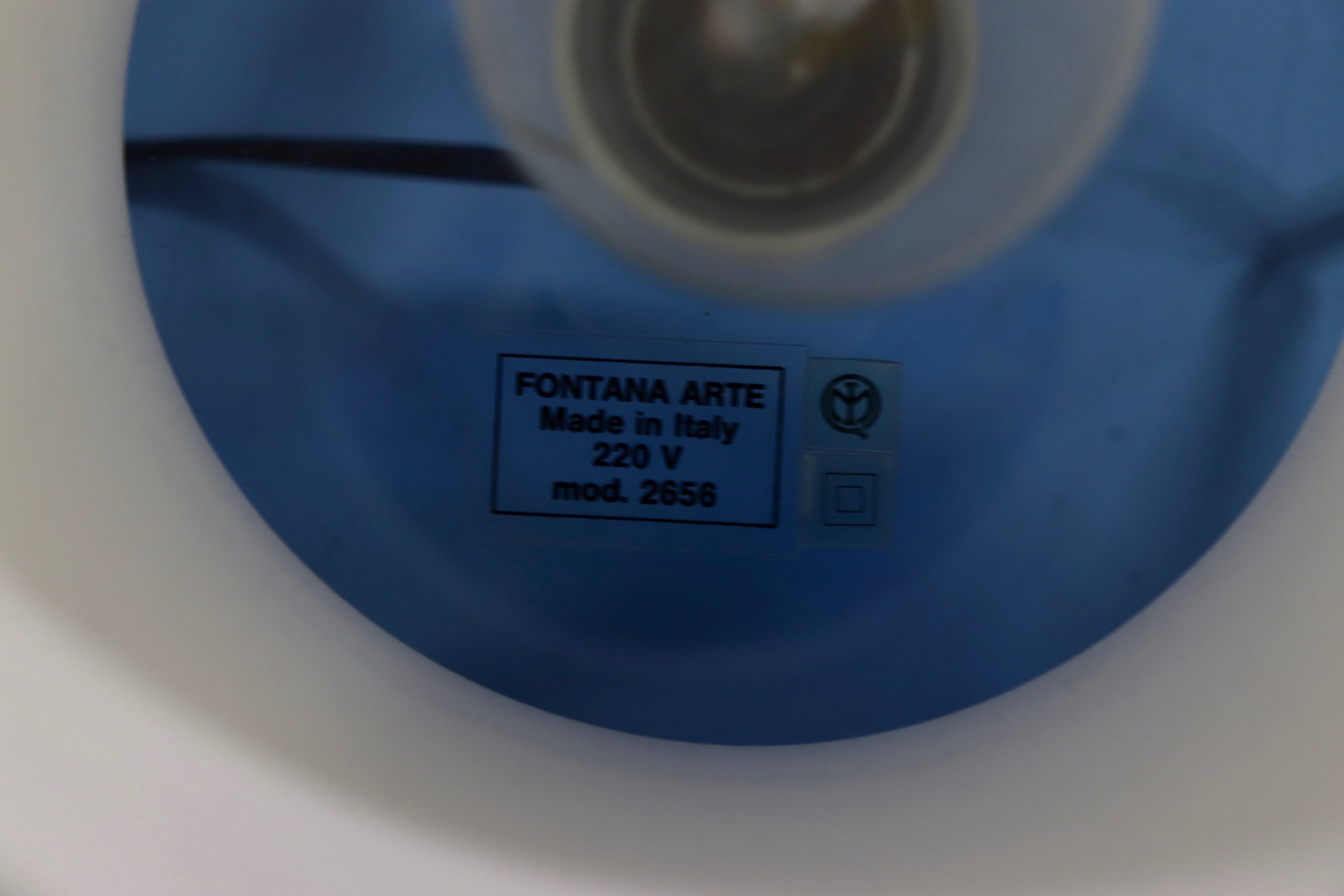 Umberto Riva Model 2656 Table Lamp for Fontana Arte 1980s