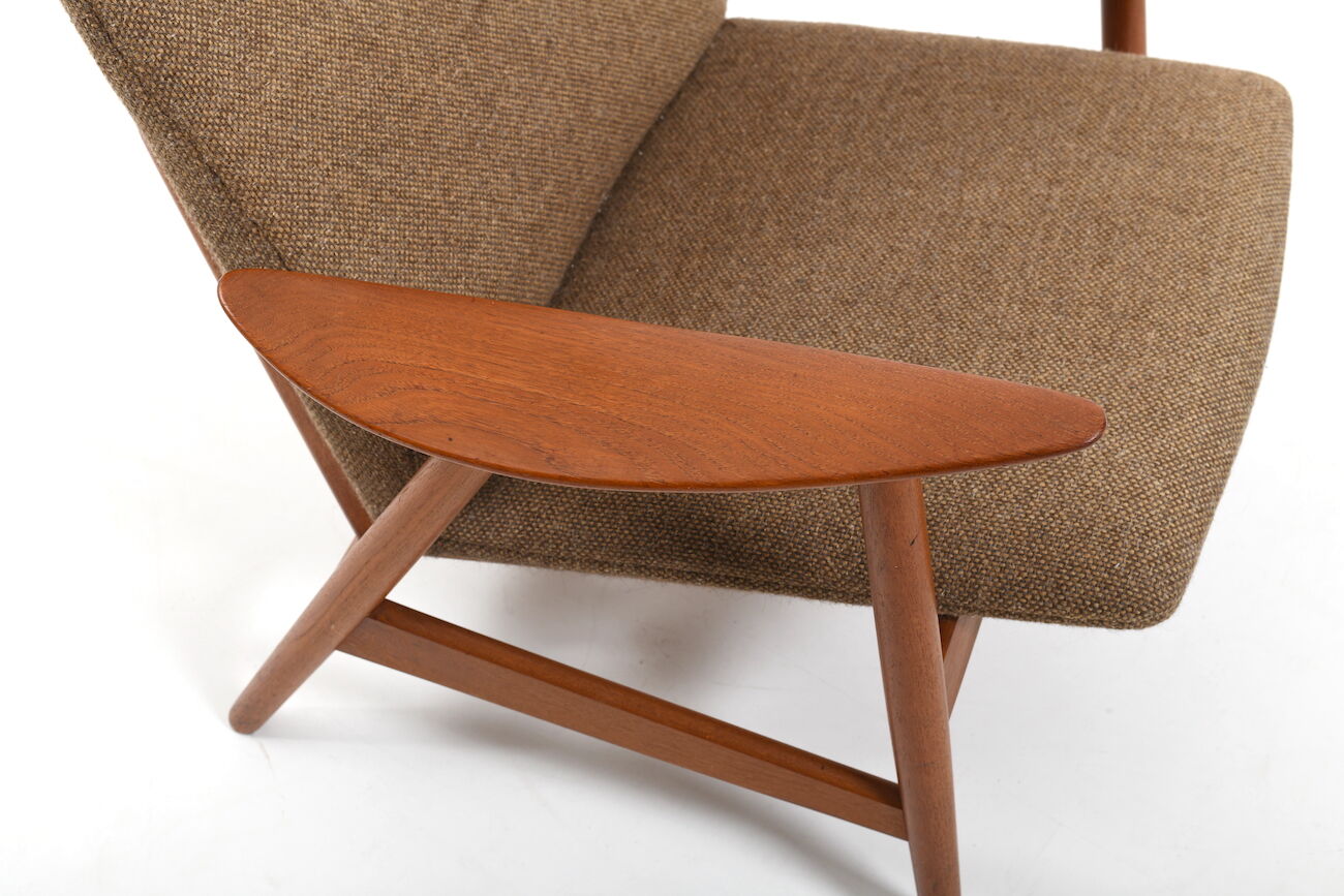 Mid Century Illum Wikkelsø Chaise longue en teck
