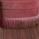 Fauteuil crapaud vieux rose