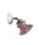 Vintage ceramic and glass tilting wall light