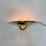 Belgium Brass and Glass Wall Lamp, 1970s