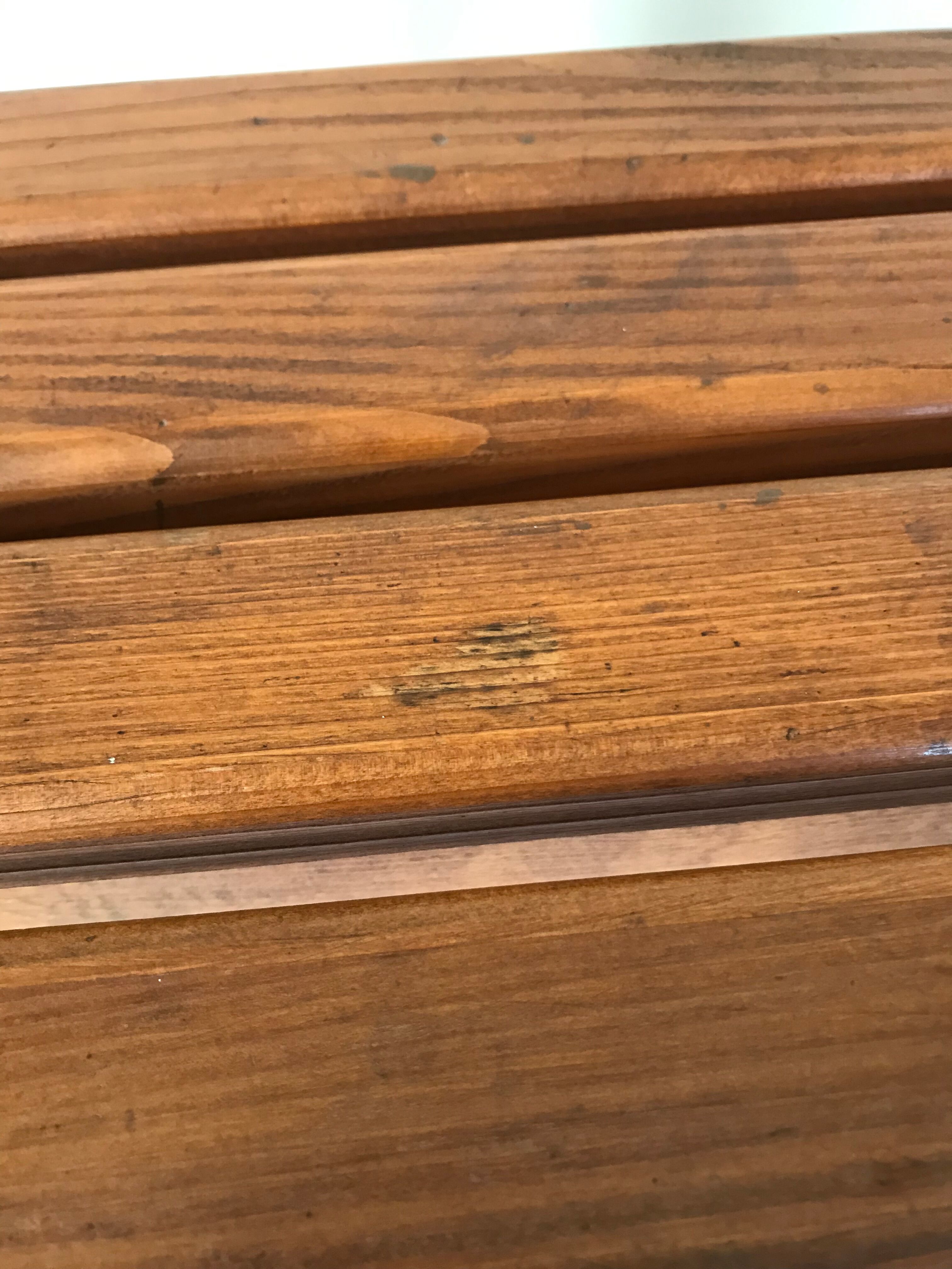 Bench vintage oak Annees 60