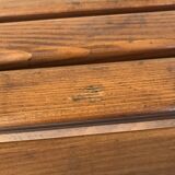 Bench vintage oak Annees 60