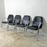 Set of 4 design chairs
