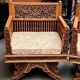 Paire de fauteuils bois, sculpté à la main
