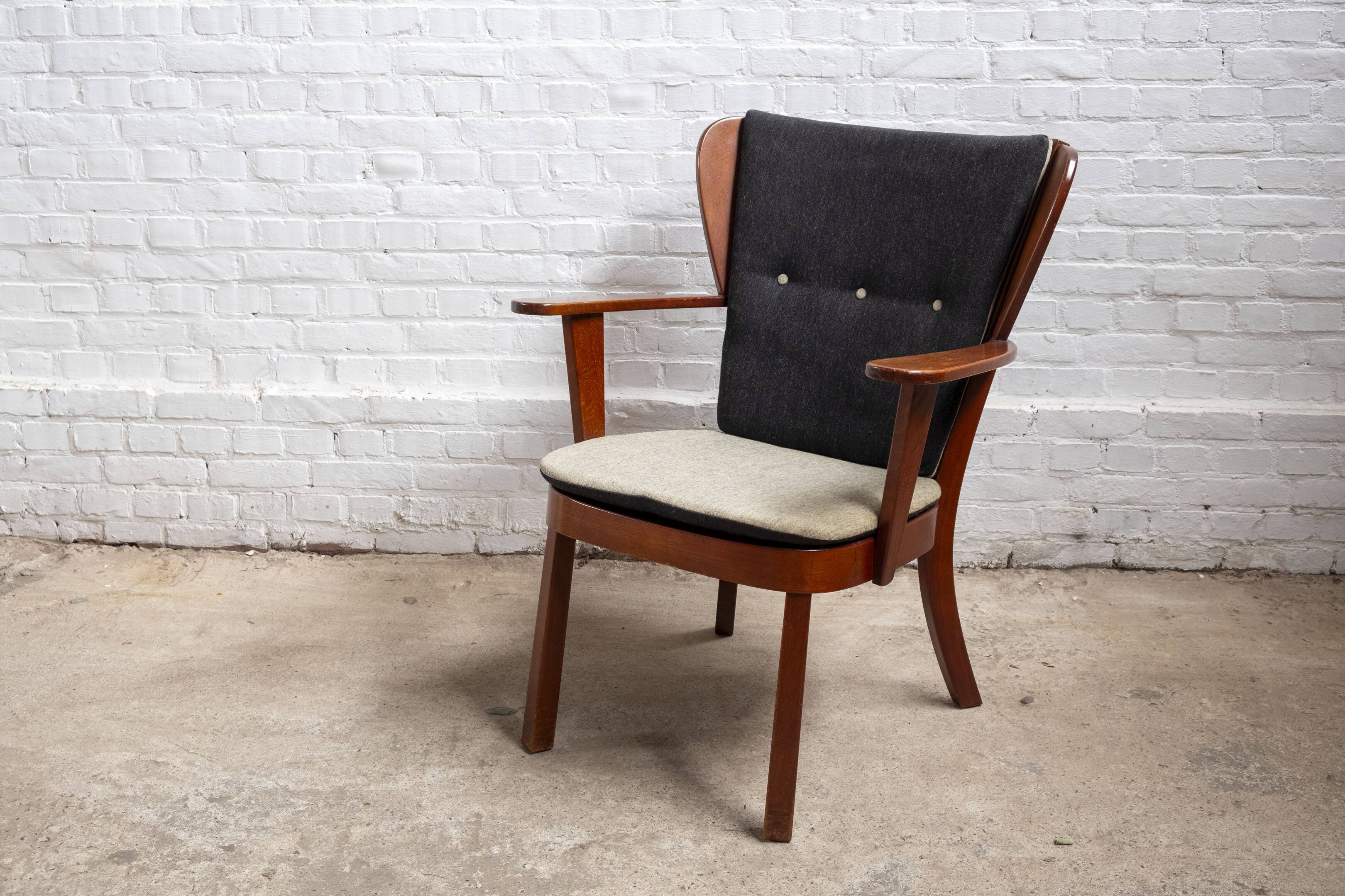 Fauteuil Canada par Christian E. Hansen, par Fritz Hansen, 1944 Danemark