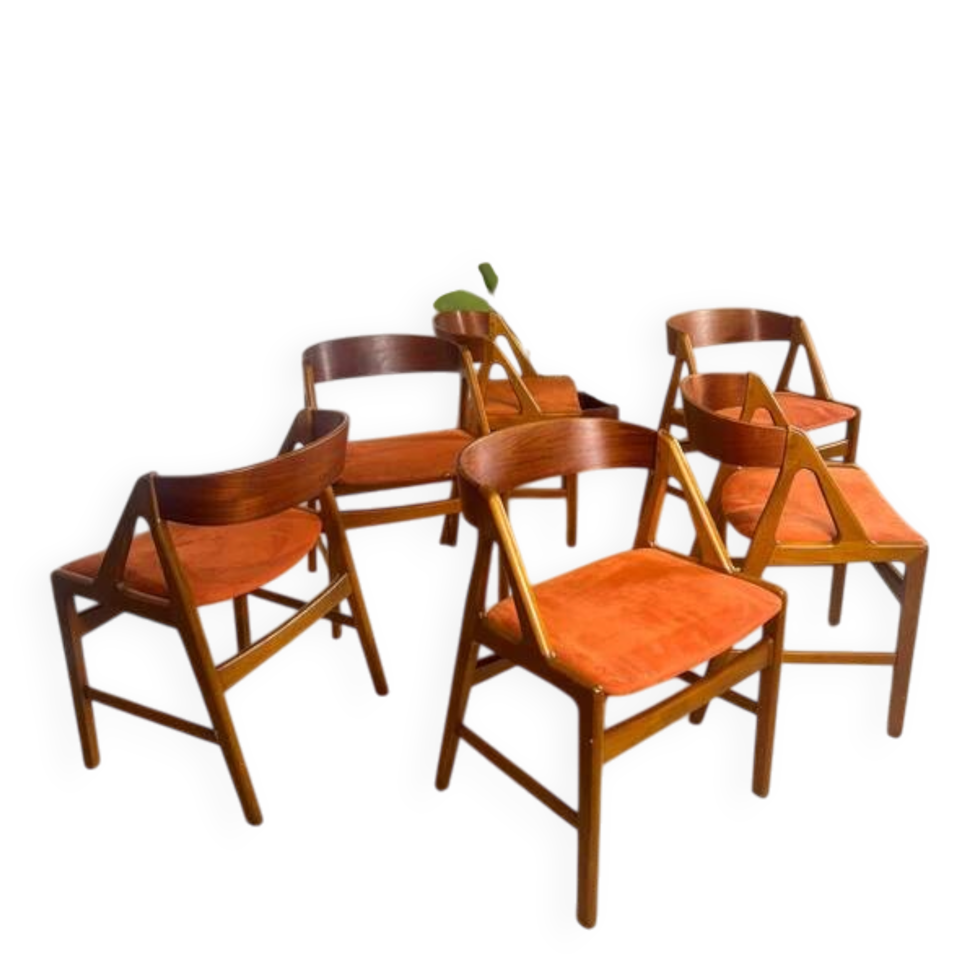 Set of 6 Model 71 chairs by Henning Kjærnulf for Boltinge Stolefabrik, 1960s