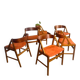 Set of 6 Model 71 chairs by Henning Kjærnulf for Boltinge Stolefabrik, 1960s