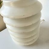 White lacquered metal table lamp from the 60s