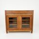Cherry wood sideboard with glass doors