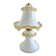 Vintage Murano glass lamp in white and amber opal – Italy, 1970s.