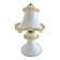 Vintage Murano glass lamp in white and amber opal – Italy, 1970s.