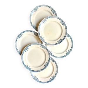 6 assiettes plates longchamp