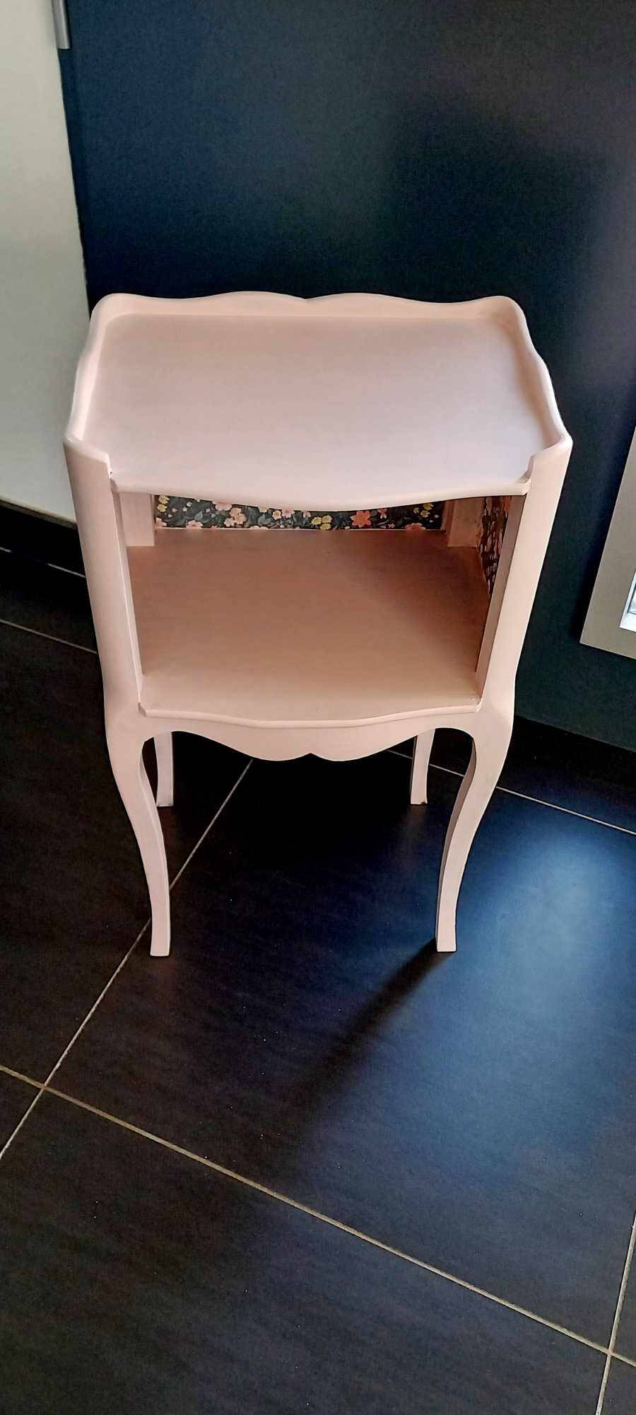 Vintage bedside table revamped