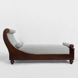 Mahogany neoclassical daybed, 19th c.