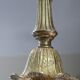 Bronze and blue porcelain floor lamp from the early 20th century.